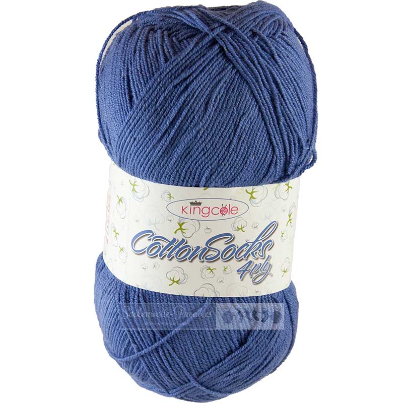 King Cole Cotton Socks - 4763 cobalt