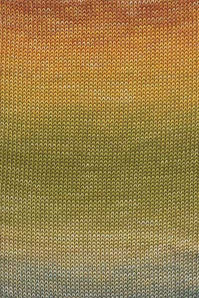Lang Yarns Quattro Dégradé Farbe 3 nougat-gelb-olive