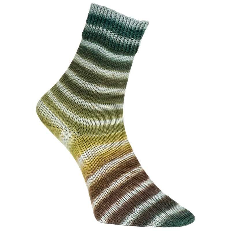Woolly Hugs Paint Socks - 206 grün/braun