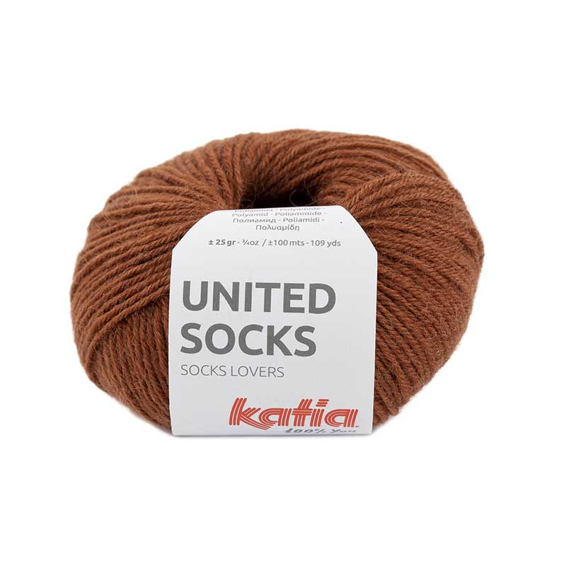Katia United Socks Farbe 02 braun