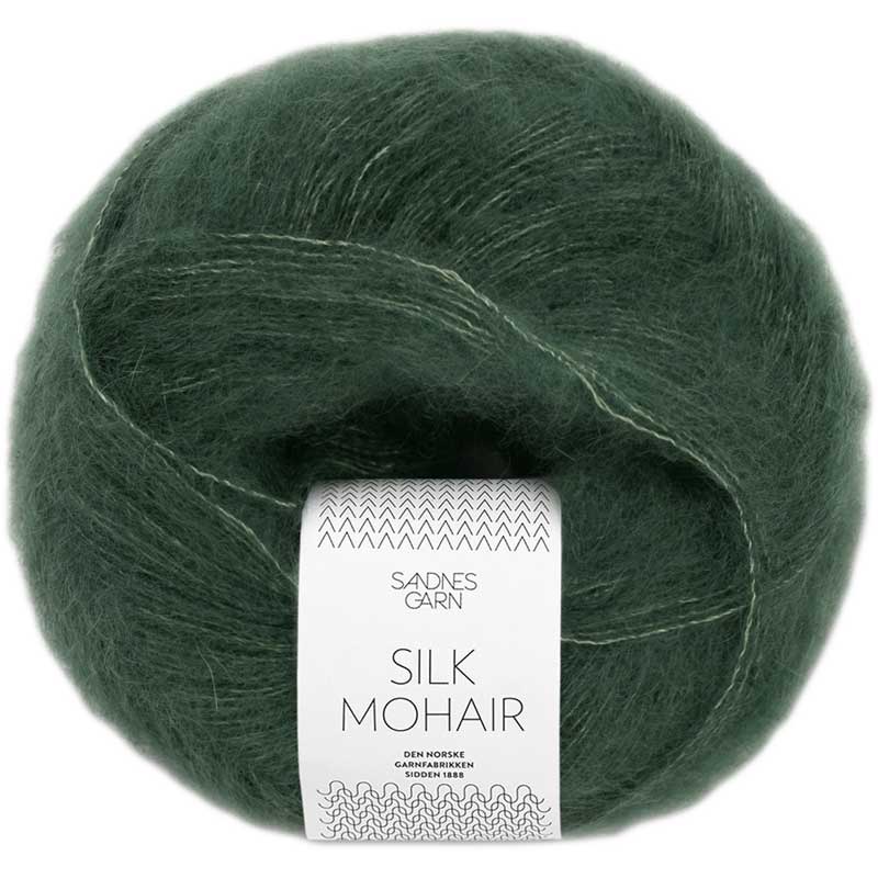 Sandnes Silk Mohair 8581 dunkles waldgrün
