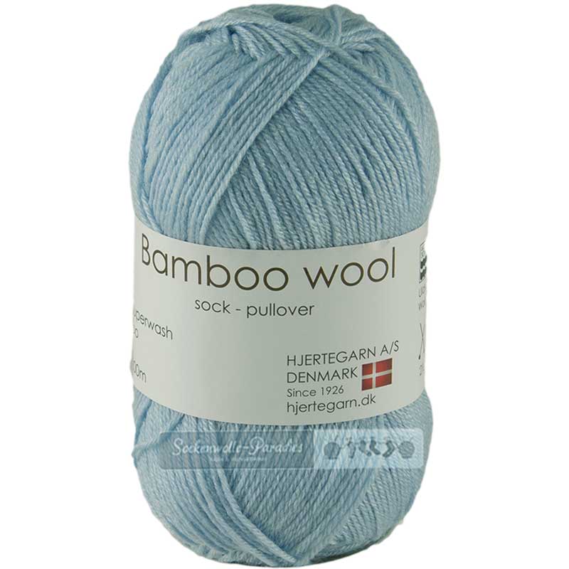 Hjertegarn Bamboo wool Farbe 5105 hellblau