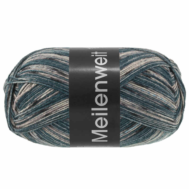 Lana Grossa Meilenweit 100 Denim Mix Farbe 4664