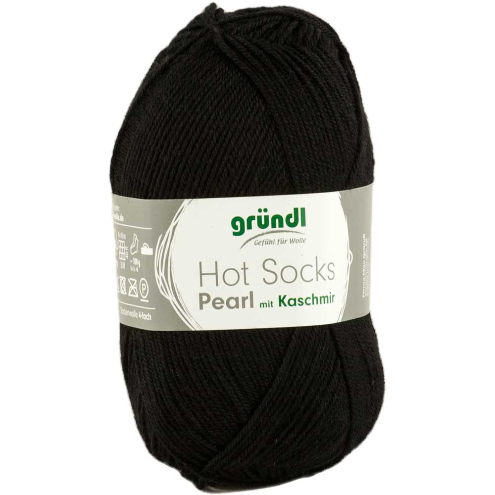 Gruendl Hot Socks Pearl Farbe 10 schwarz