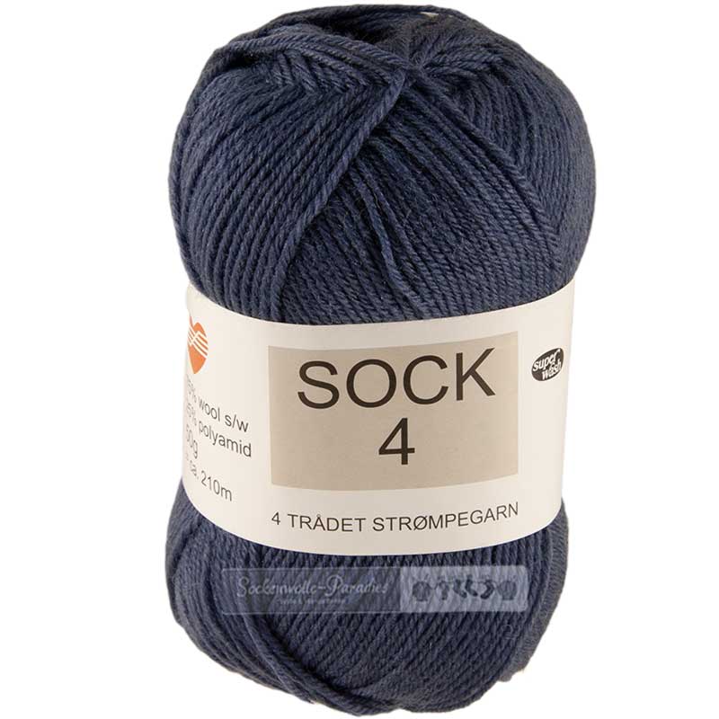 Hjertegarn Sock 4 Farbe 2163 blau