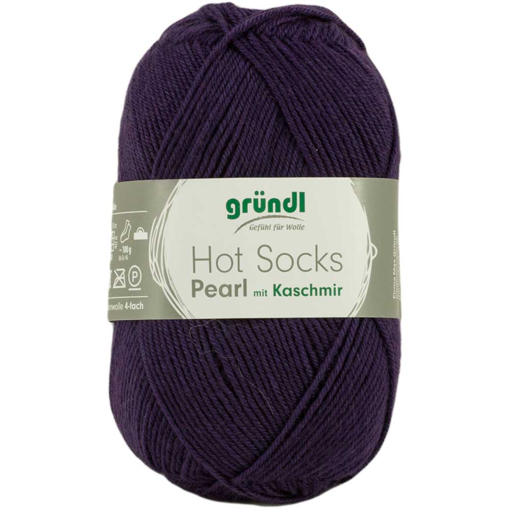 Gruendl Hot Socks Pearl Farbe 15 aubergine