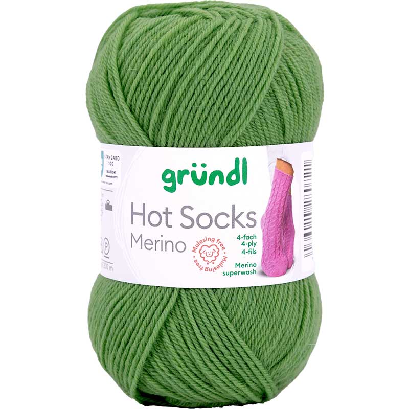 Gruendl Hot Socks Merino Farbe 08 grasgrün