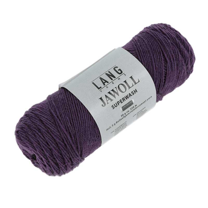Lang Yarns Jawoll Uni Farbe 0190 violett