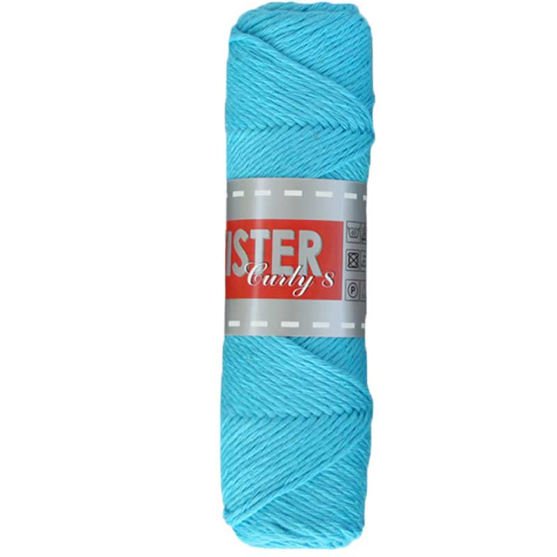 Twister Curly 8  Farbe 65 türkis
