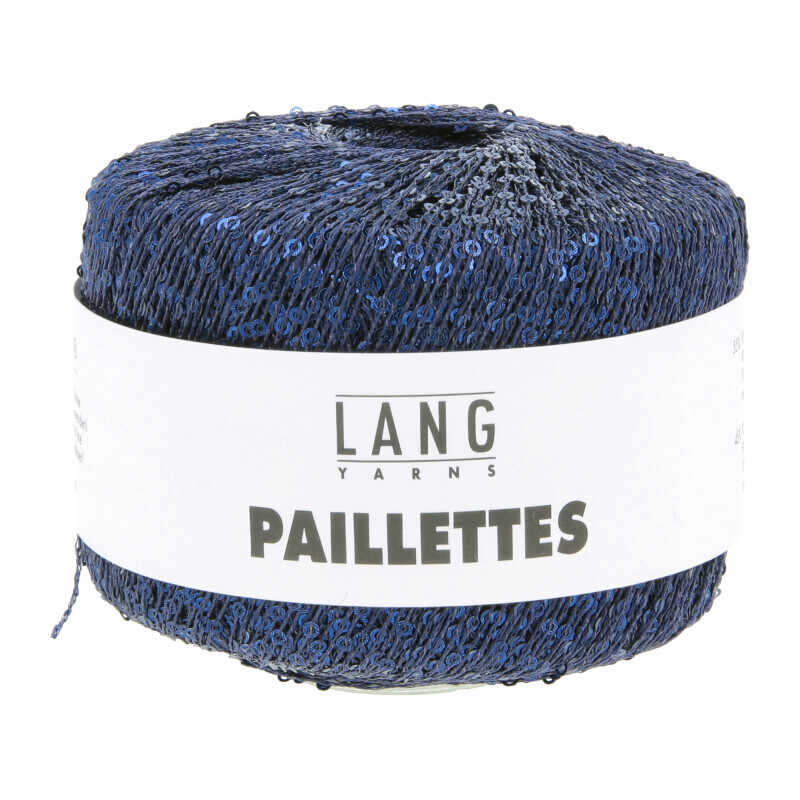 Lang Yarns Paillettes Farbe 10 stahlblau