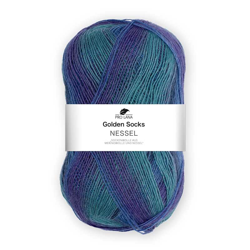Golden Socks Nessel Farbe 83 blau-lila