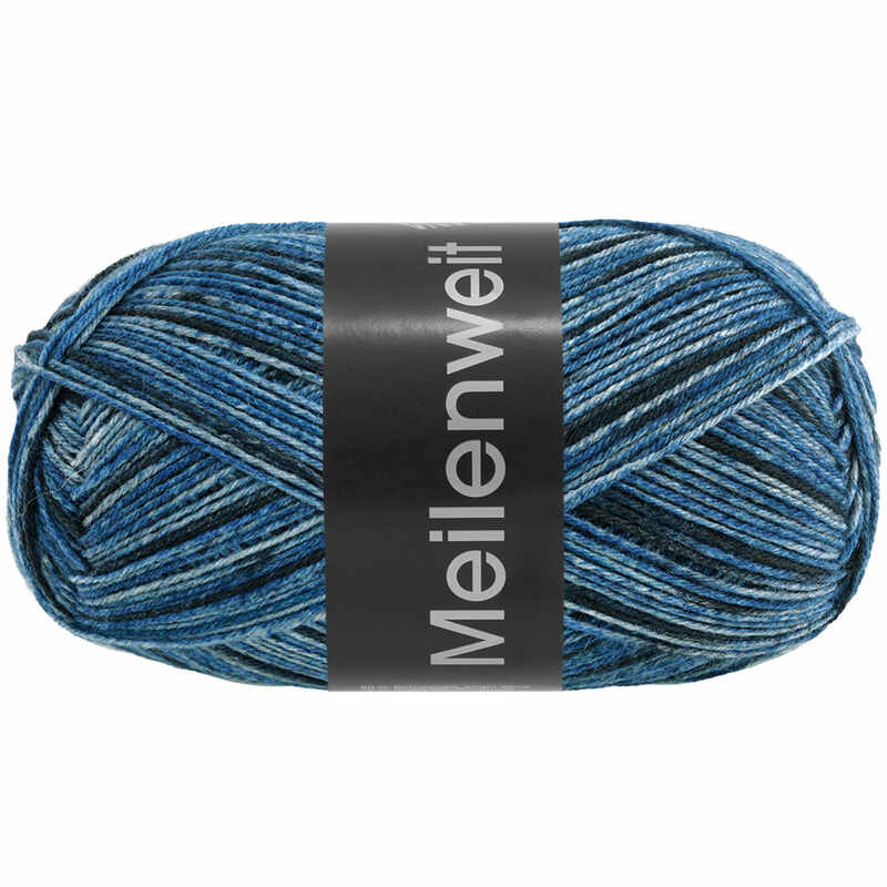 Lana Grossa Meilenweit 100 Denim Mix Farbe 4612