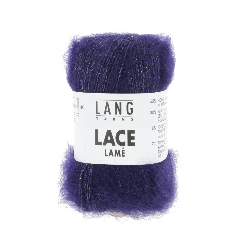 Lang Yarns Lace Lamé Farbe 81 violett royal