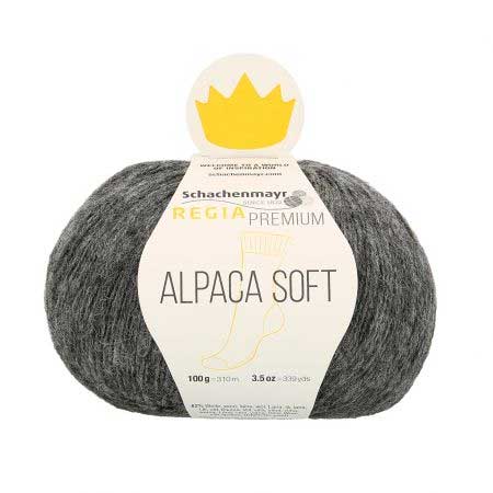 Regia Premium Alpaca Soft anthrazit meliert (00095)