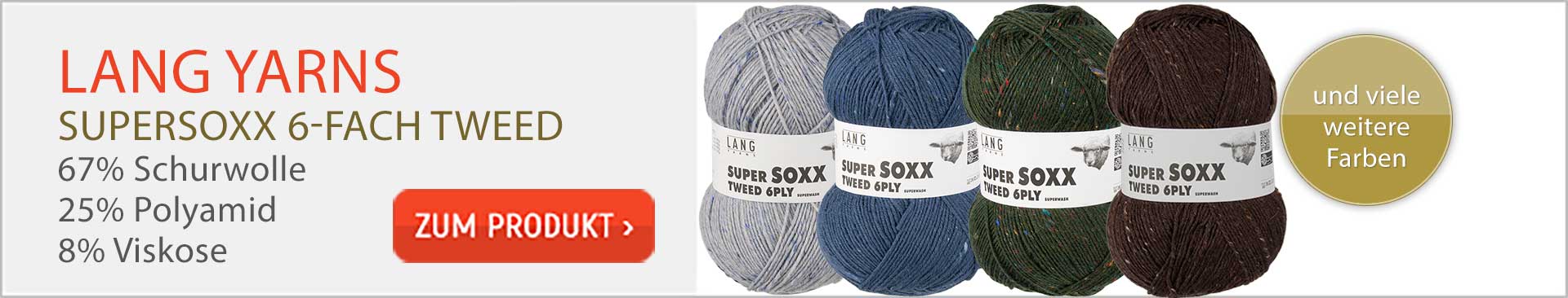 Lang Yarns Super Soxx 6-fach Tweed