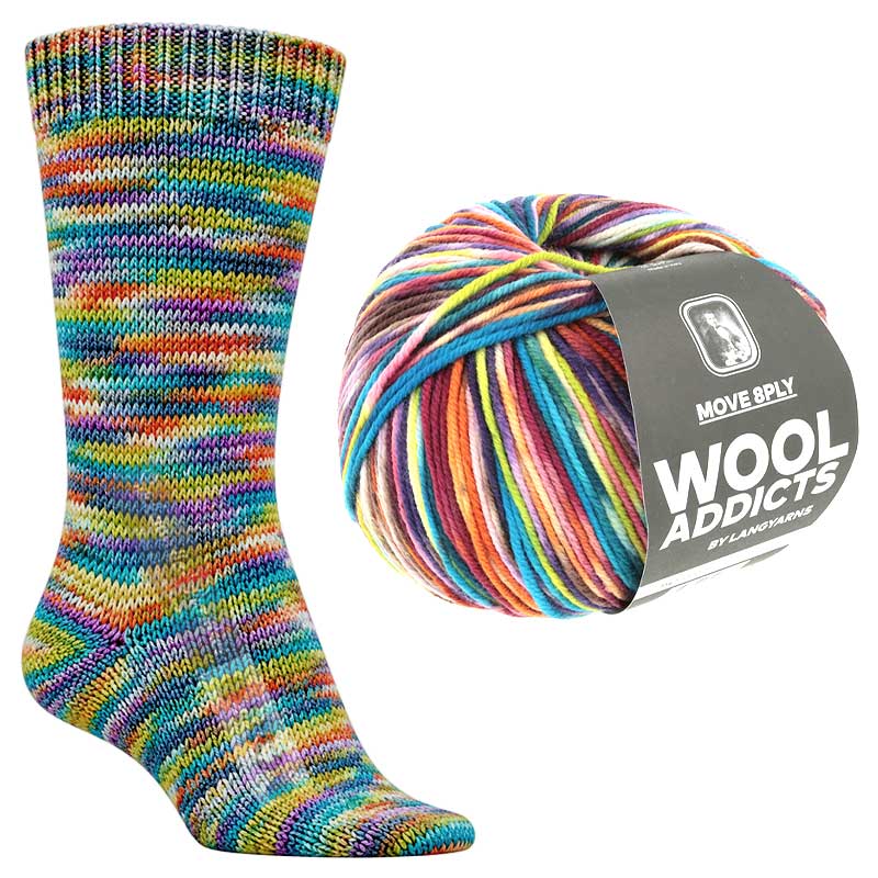 Lang Yarns Wooladdicts Move 8-fach Farbe 6