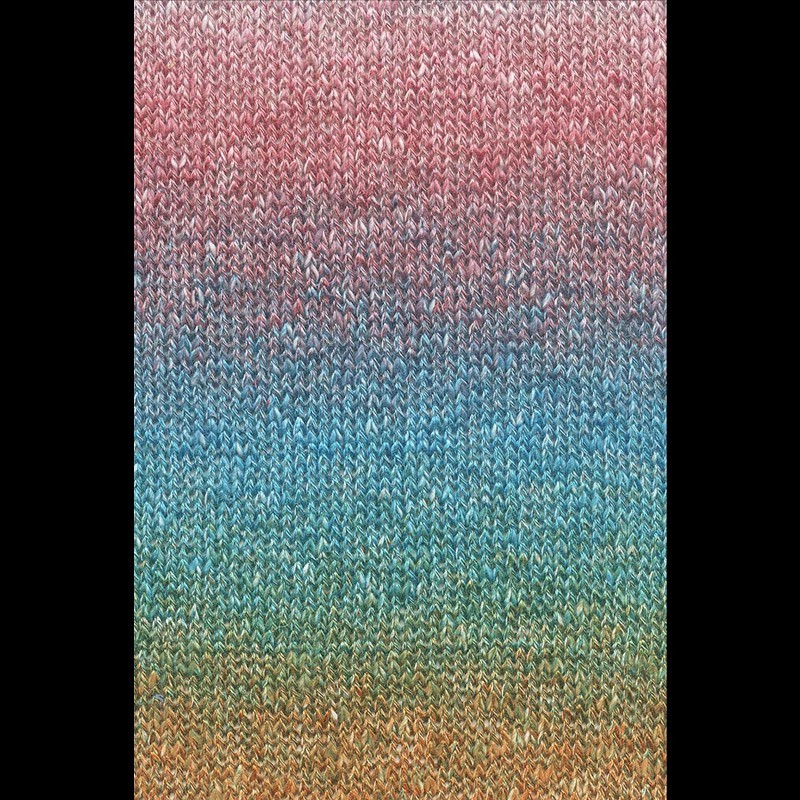 Lang Yarns Linello Farbe 58 blau-orange-rosa