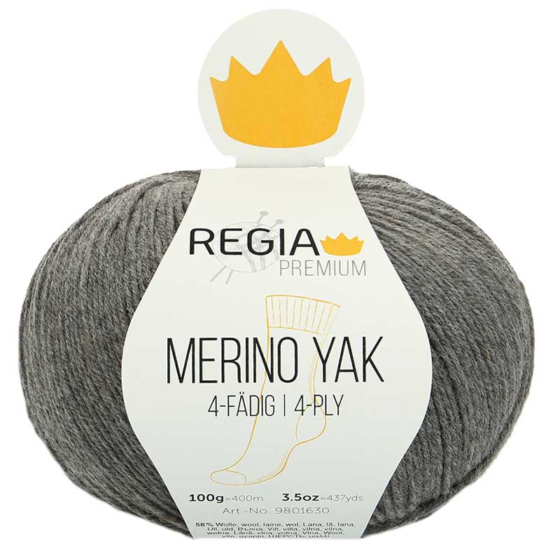 Regia Premium Merino Yak kiesel meliert (07511)
