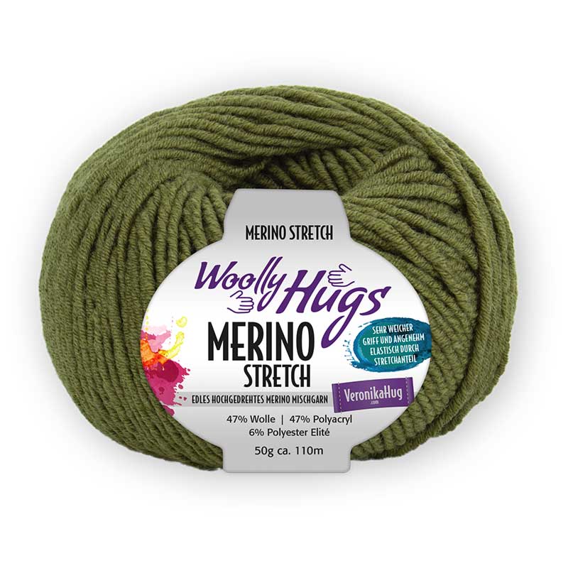 Woolly Hugs Merino Stretch oliv 173