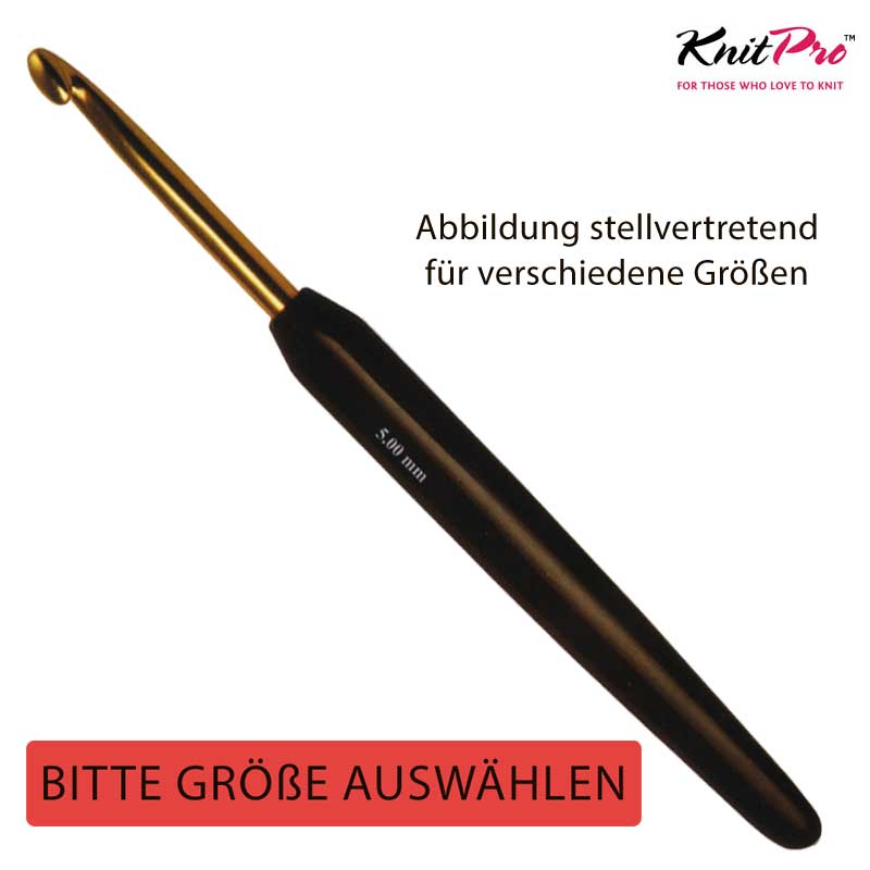 Knit Pro Häkelnadel Softgriff Aluminium 6,00mm