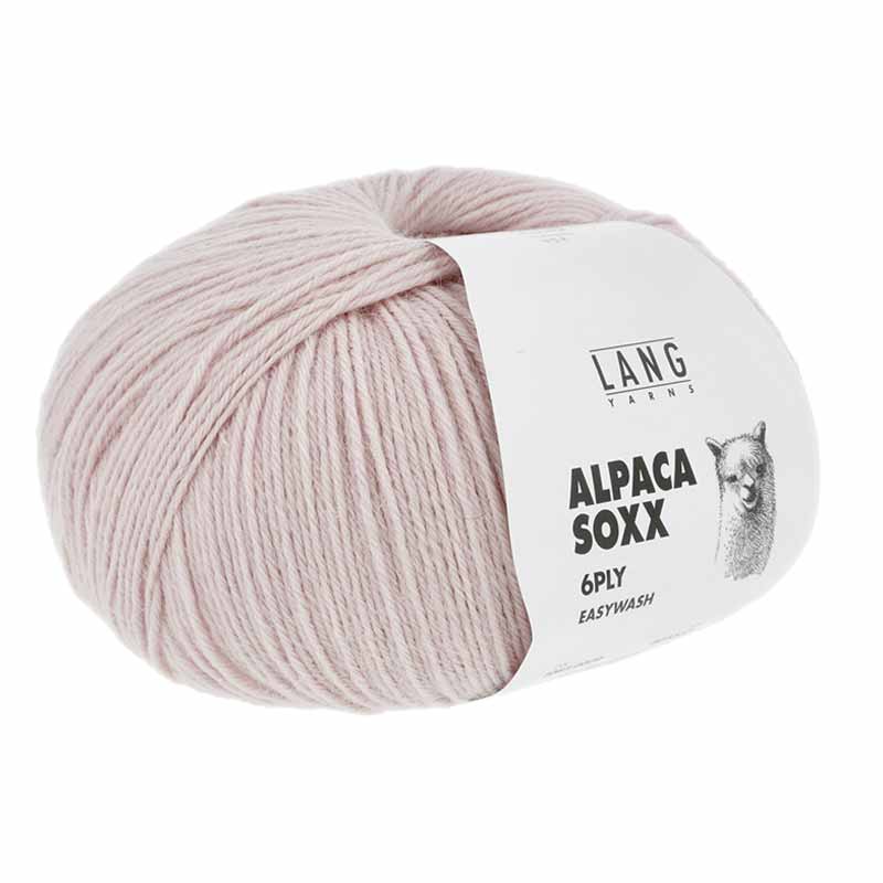 Lang Yarns Alpaca Soxx 6-fach Uni Farbe 0009 rosa
