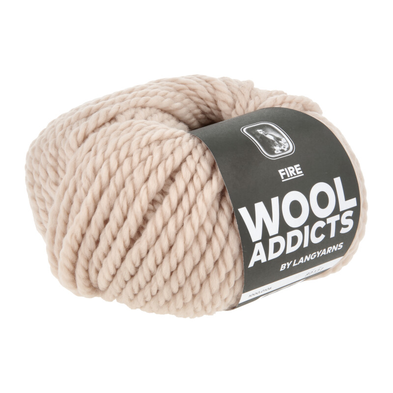 Lang Yarns Wooladdicts Fire Farbe 2 limestone