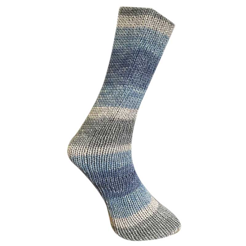 Sockenwolle 8-fach 674-23 blau grau