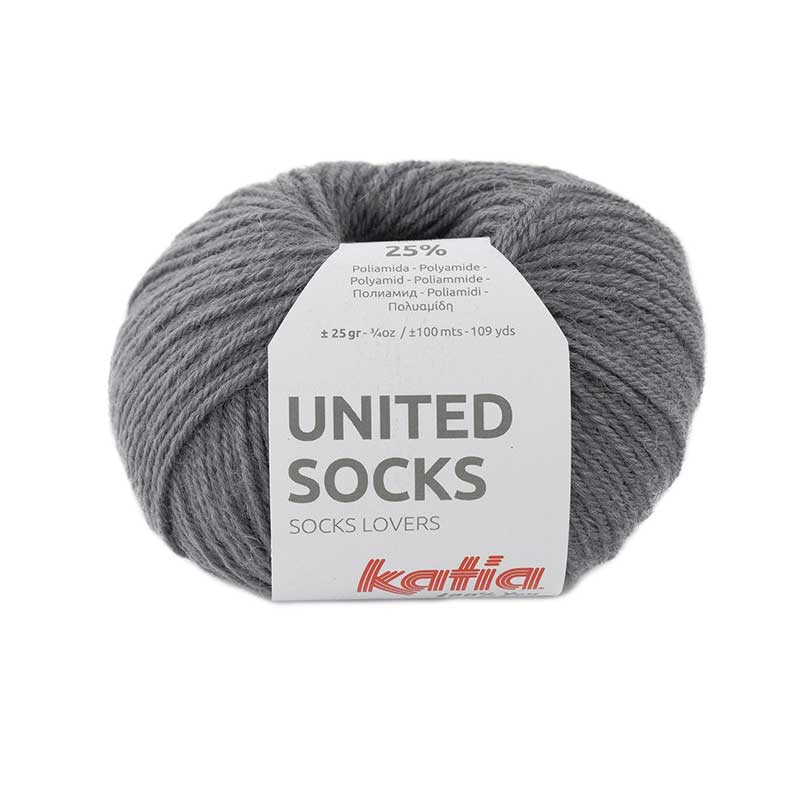 Katia United Socks Farbe 09 dunkelgrau