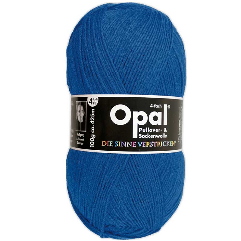 Opal Uni 4-fach 5188 blau