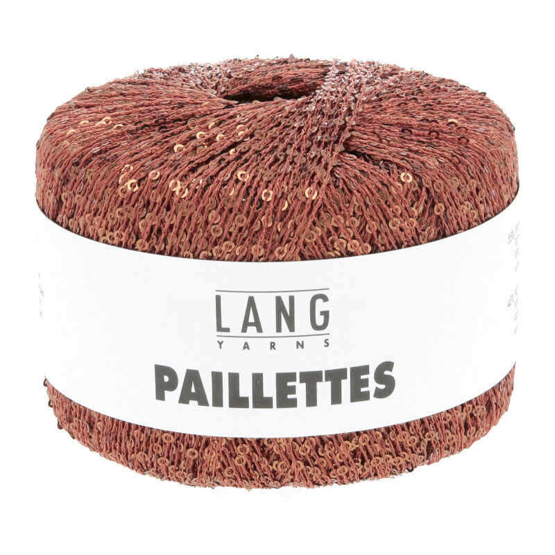 Lang Yarns Paillettes Farbe 76 terracotta