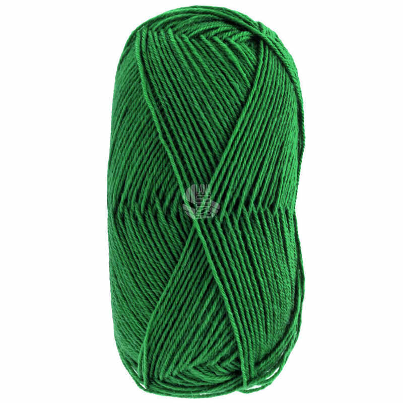 Lana Grossa Meilenweit 50 Uni Farbe 1418 Smaragdgrün