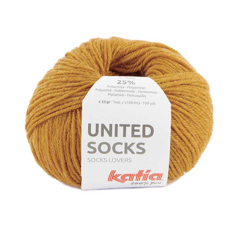 Katia United Socks Farbe 26 ocker