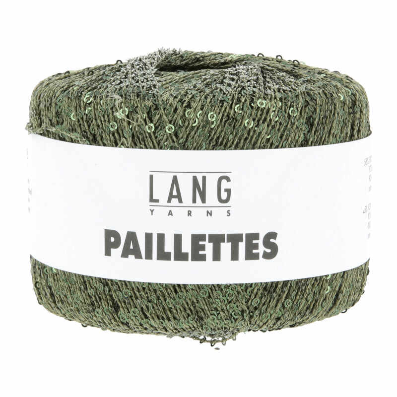 Lang Yarns Paillettes Farbe 99 krokodilgrün