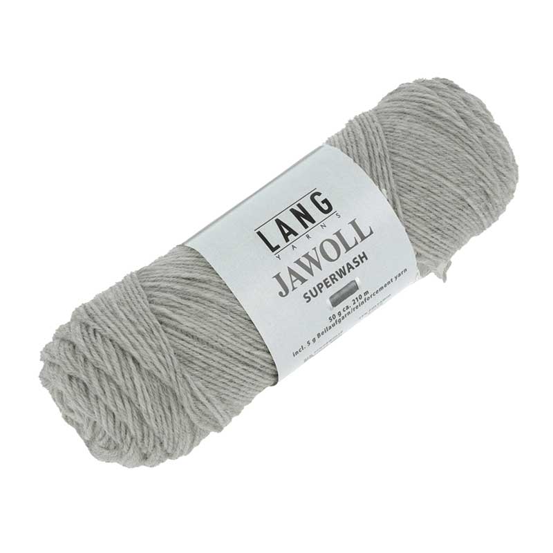 Lang Yarns Jawoll Uni Farbe 0023 hellgrau meliert