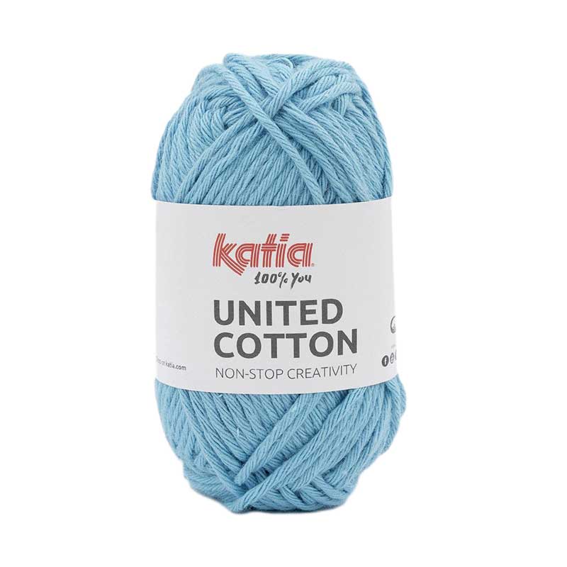 Katia United Cotton Farbe 08 himmelblau
