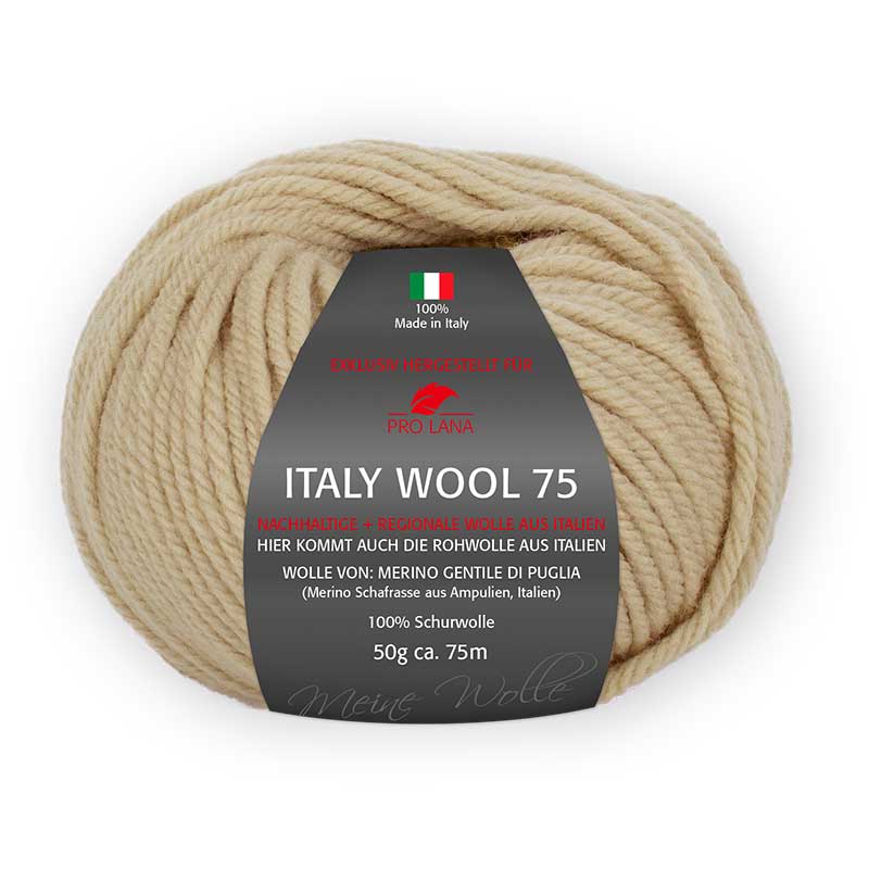 Pro Lana Italy Wool 75 Farbe 205 kamel