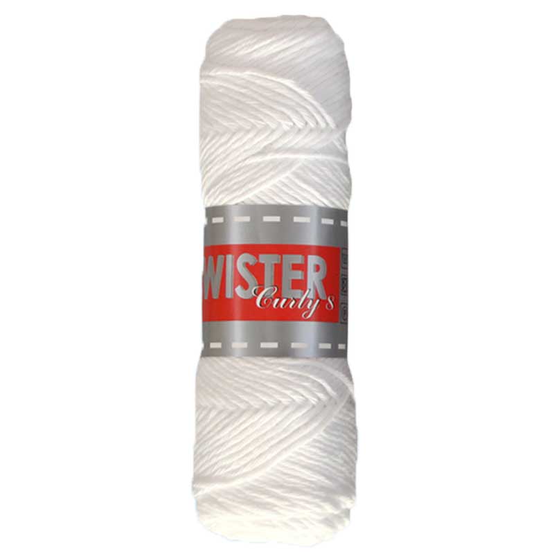 Twister Curly 8  Farbe 10 weiss