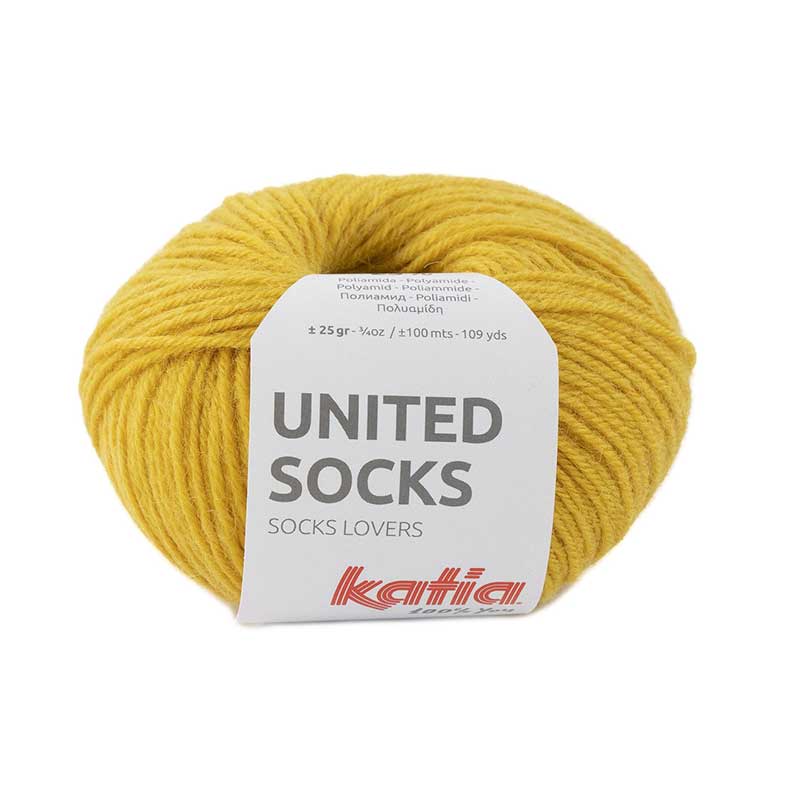 Katia United Socks Farbe 19 senfgelb