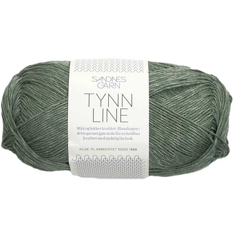 Sandnes Tynn Line Farbe 8561 grau-gruen