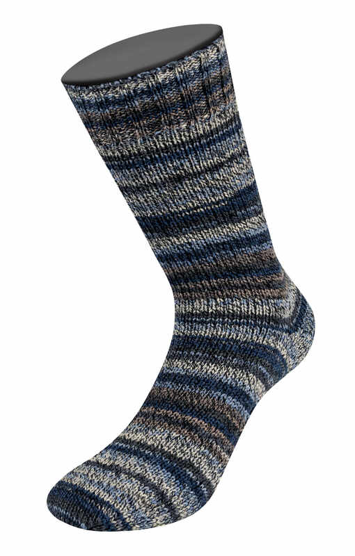Lana Grossa Meilenweit 6-fach 150 Denim Mix Farbe 9642