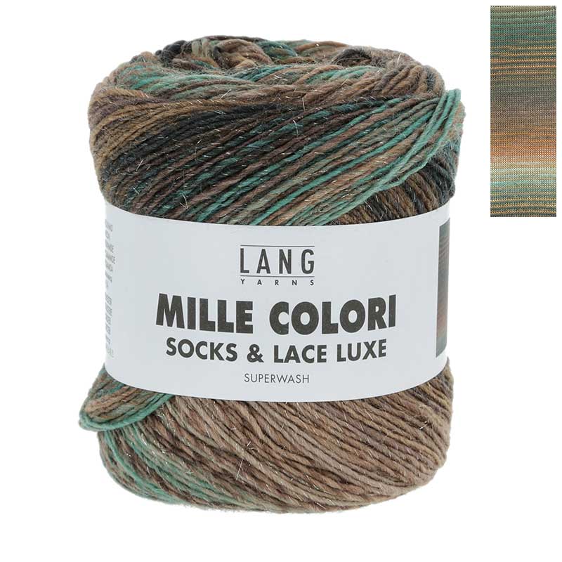 Lang Yarns Mille Colori Socks & Lace Luxe Farbe 205