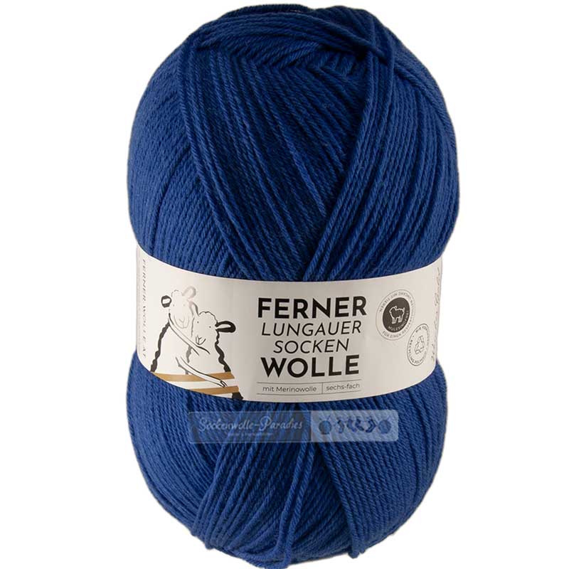 Lungauer Sockenwolle 6-fach uni Farbe 013 royal