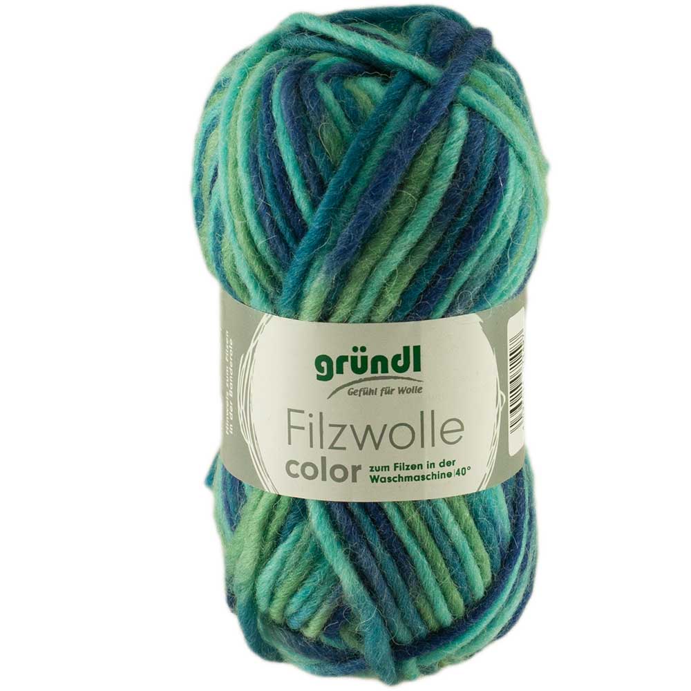 Gruendl Filzwolle Color 50g Fb. 38 aqua