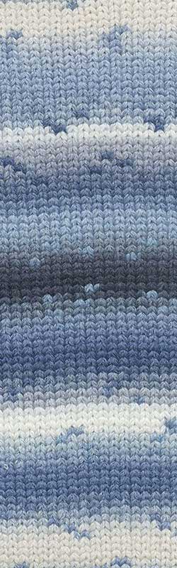 Lang Yarns Wooladdicts Mystery Farbe 12 blue-grey-offwhite