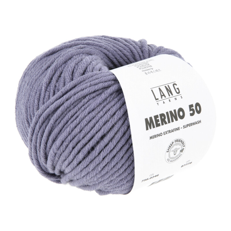 Lang Yarns Merino 50 Farbe 246 periwinkle