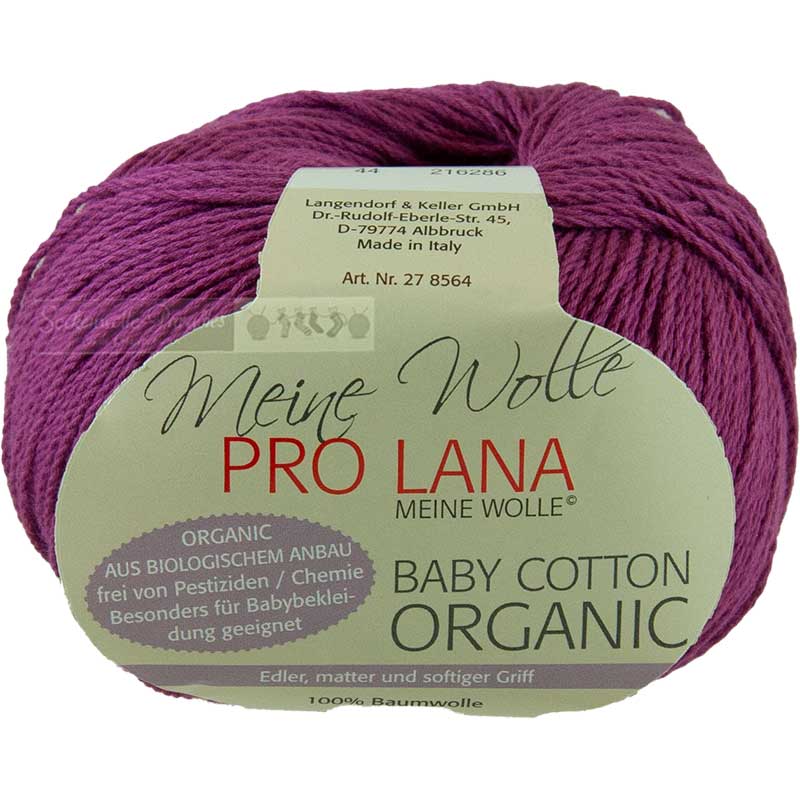 Pro Lana Baby cotton organic Farbe 44 fuchsia