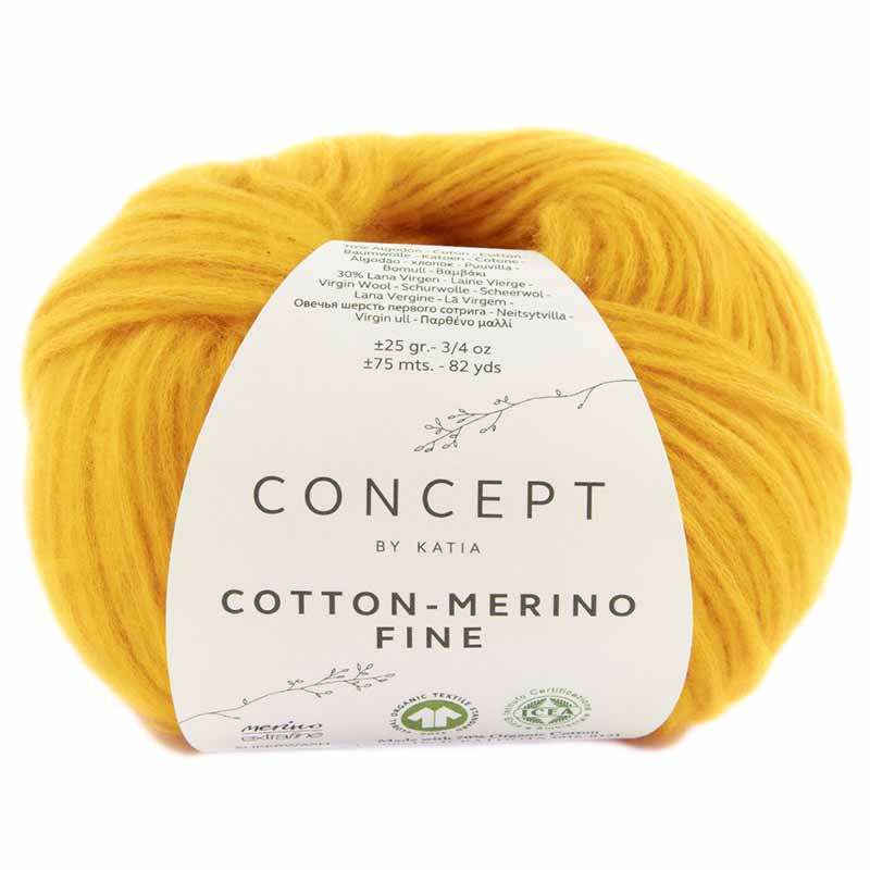 Katia Concept Cotton-Merino Fine Farbe 91 gelb