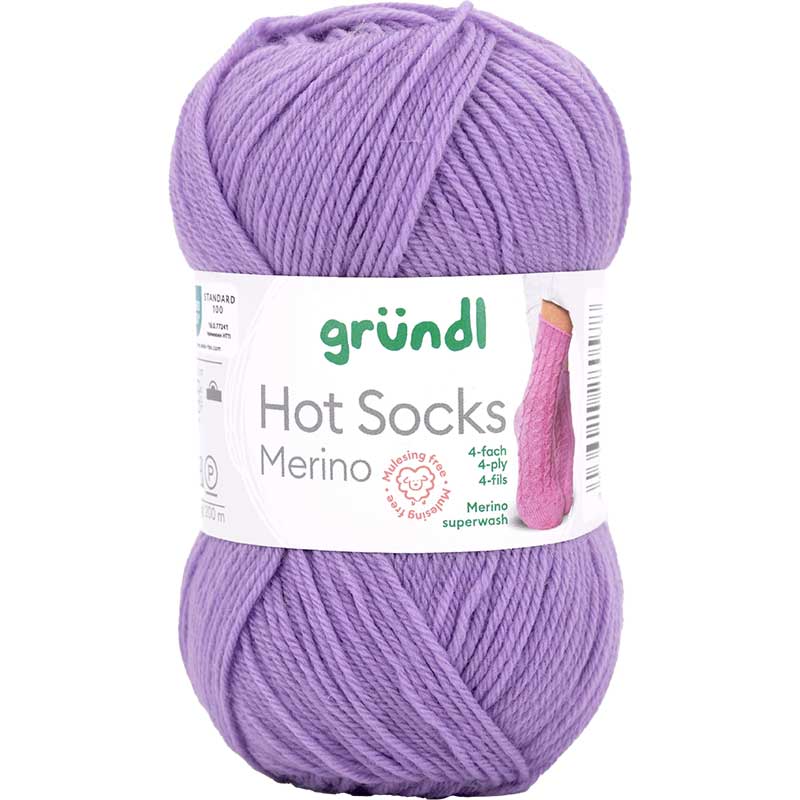 Gruendl Hot Socks Merino Farbe 03 flieder