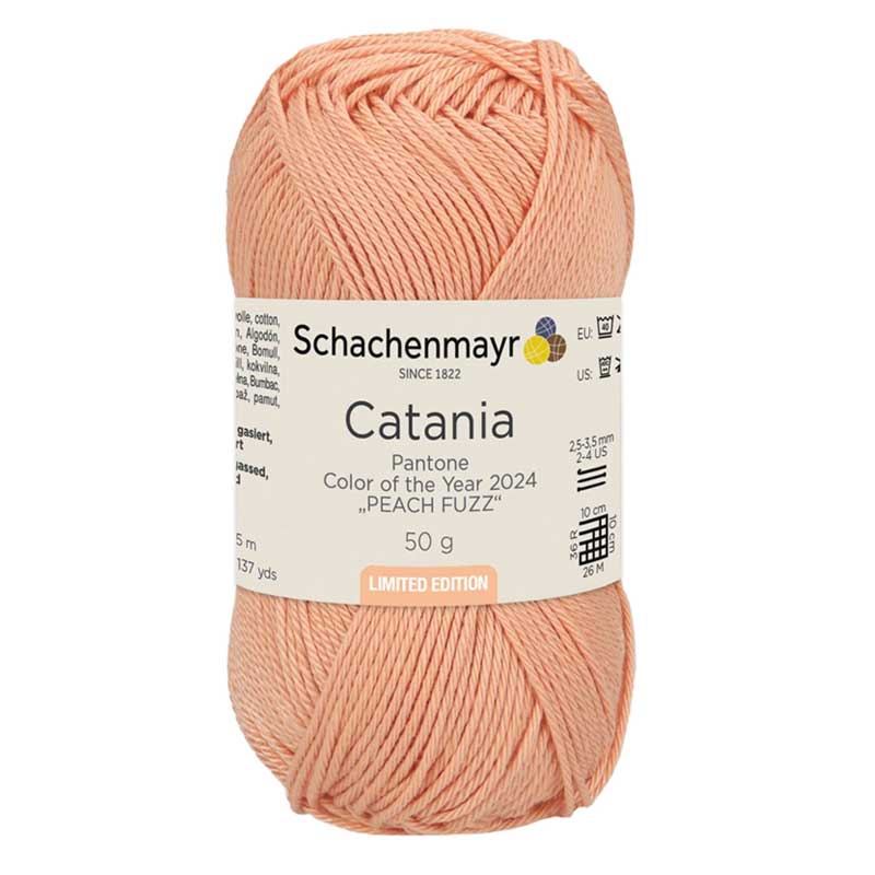 Schachenmayr Catania Pantone Color of the Year 2024 peach fuzz