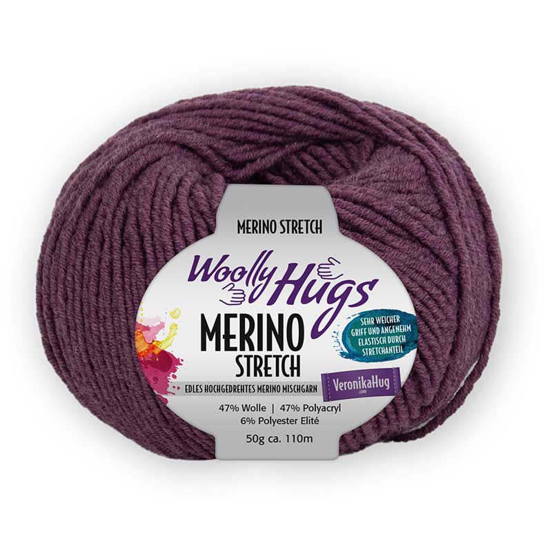 Woolly Hugs Merino Stretch pflaume 147